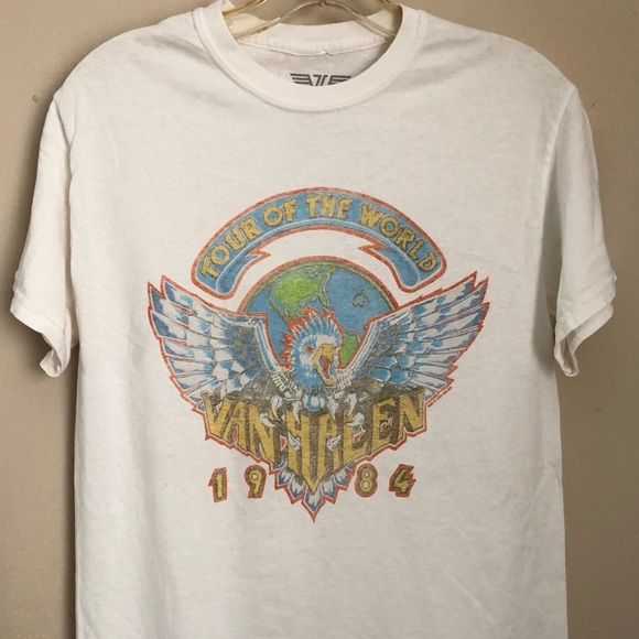 Urban Outfitters | Tops | Van Halen World Tour 984 T Shirt | Poshmark